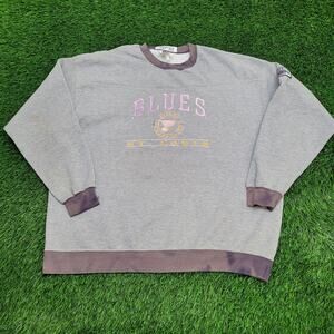 Vintage St-Louis Blues Hockey Sweatshirt 2XL 28x29 Baggy